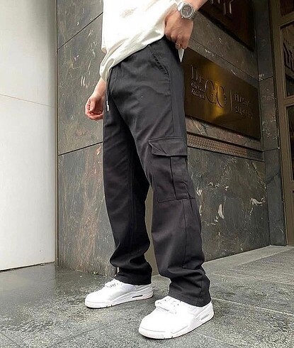 Kargo cepli baggy pantolon