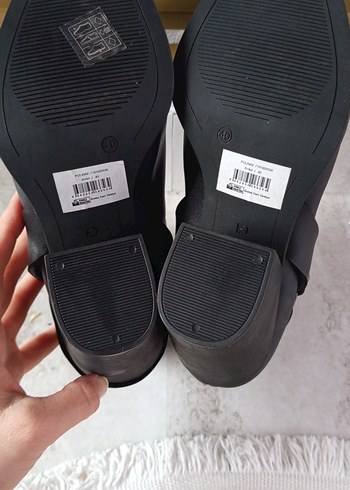 Siyah Deri Tokalı Blok Topuklu Kadın Bot - Görsel 4