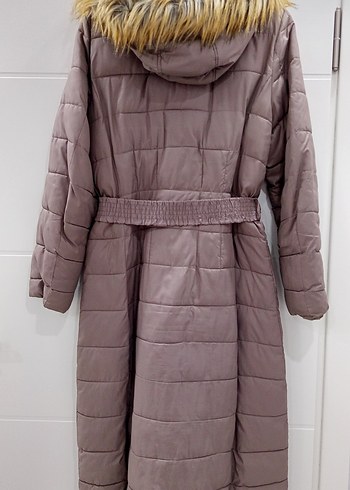 Uzun Vizon Kadın Kışlık Mont Kürklü - Görsel 2