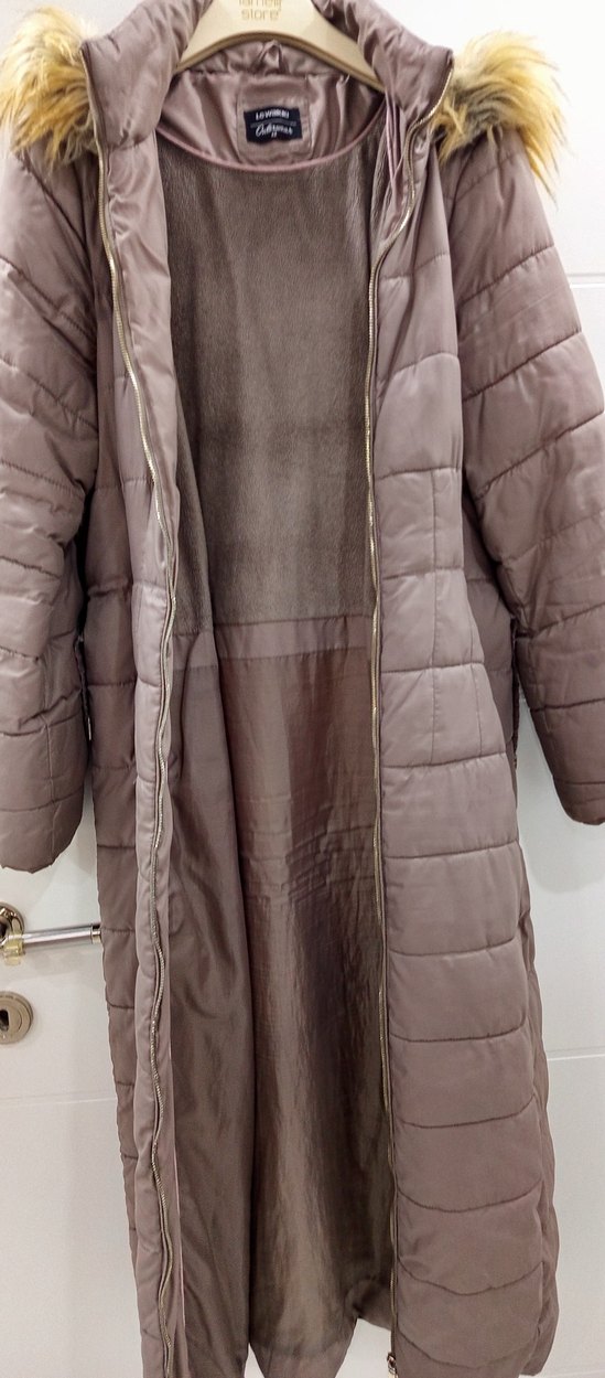 Uzun Vizon Kadın Kışlık Mont Kürklü - Görsel 3