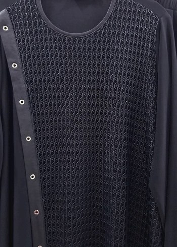 Siyah Düğmeli Uzun Kollu Kadın Takım - Görsel 2