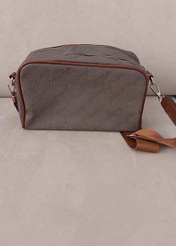 Kahverengi Deri Yılan Desenli Çapraz Çanta - Görsel 2