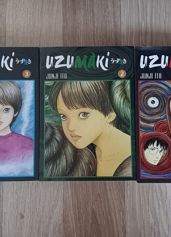ciltli uzumaki manga seti 1-3