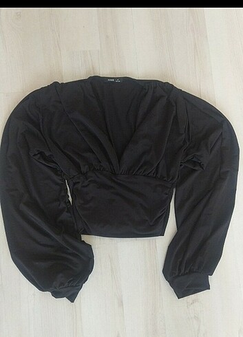 Diğer Crop model siyah bluz