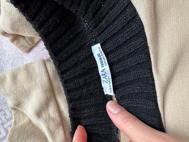 Zara Zara ince krem sweat