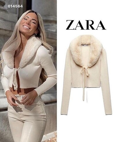 Zara kürklü triko