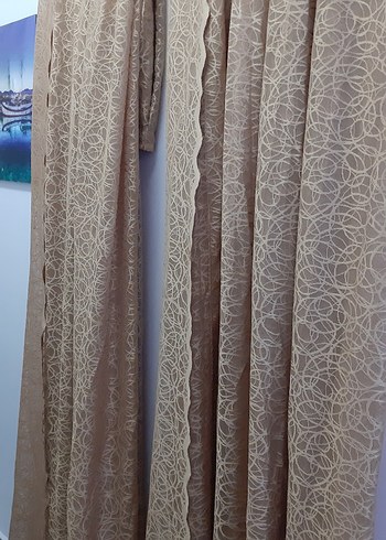 hardal renginde fon tül bir çift - Görsel 3