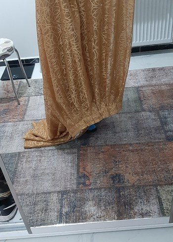 hardal renginde fon tül bir çift - Görsel 2