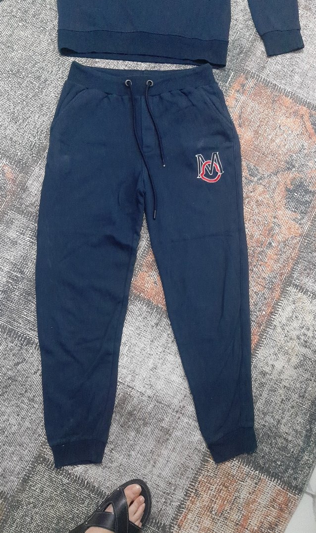 erkekler için Lacivert Rahat Kesim Eşofman Takımı - Görsel 2