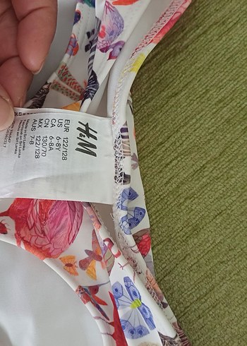H&M Kız Çocuk Renkli Baskılı Mini Mayo