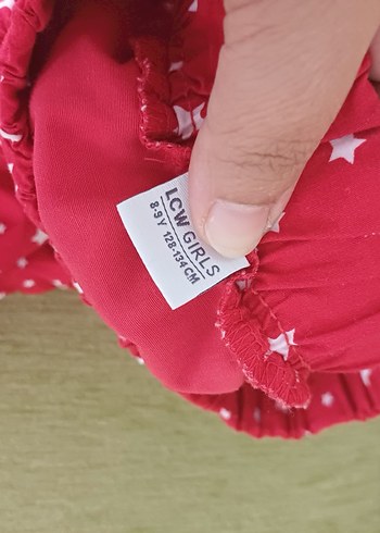LC Waikiki Kız Çocuk Kırmızı Yıldızlı Fırfırlı Etek