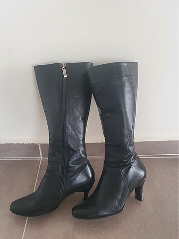 Hakiki deri az kullanılmış kadın çizme - Görsel 2