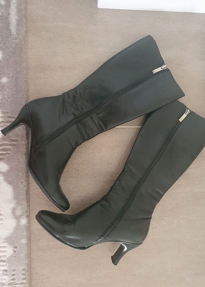 Hakiki deri az kullanılmış kadın çizme - Görsel 4