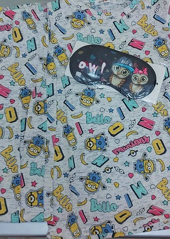 Mavi Baskılı Pop Kültür Pijama takımları - Görsel 2