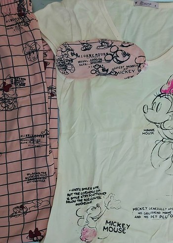 Mavi Baskılı Pop Kültür Pijama takımları - Görsel 4