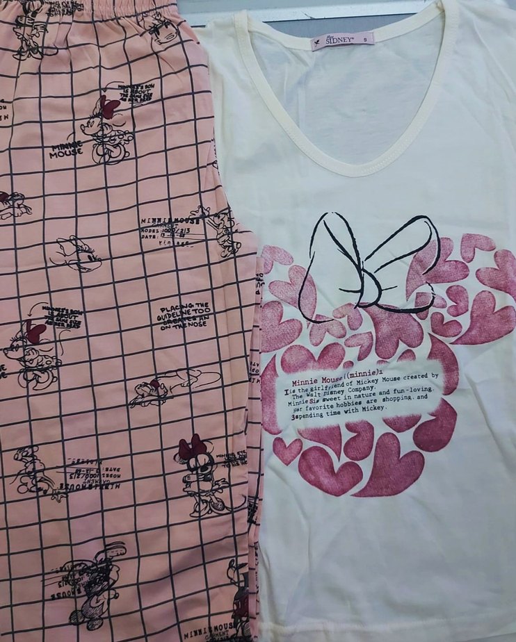 Mavi Baskılı Pop Kültür Pijama takımları - Görsel 5