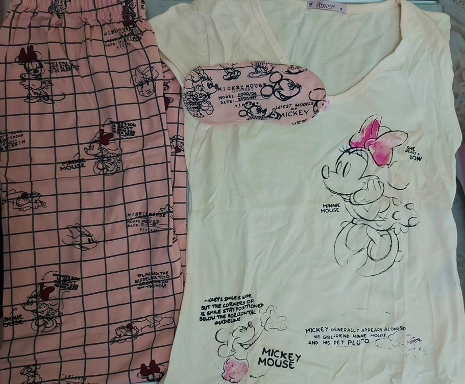 Mavi Baskılı Pop Kültür Pijama takımları - Görsel 4