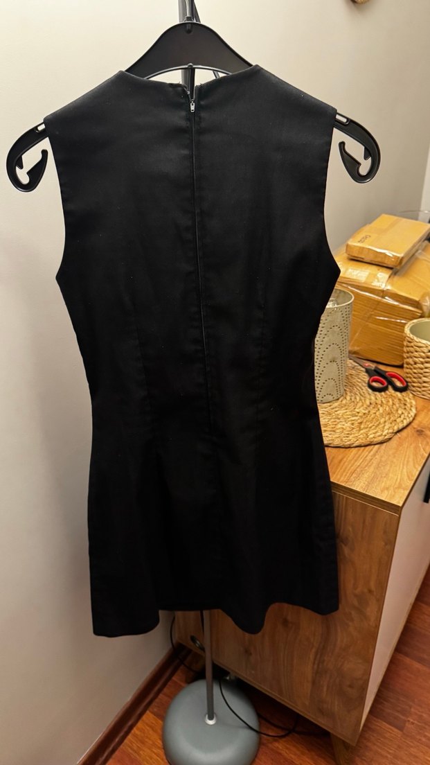 Adres marka Siyah Mini Elbise - Görsel 3