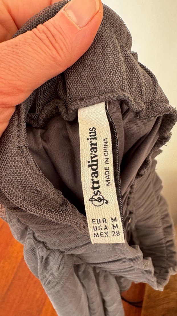 Stradavirus Pileli gri Uzun Gotik Etek - Görsel 2