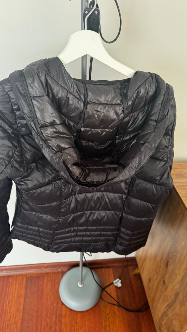 Siyah Fermuarlı Kadın  Mont - Görsel 2