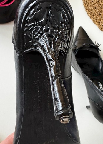 Kemal Tanca hakiki deri Püsküllü Stiletto Topuklu Kadın Ayakkabı - Görsel 4