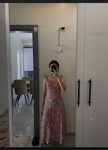 s Beden çeşitli Renk Günlük çiçekli elbise 