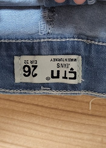 26 Beden mavi kot mini etek