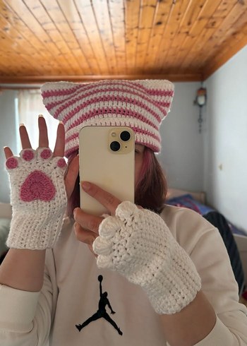 kedi bere cat beanie - Görsel 4