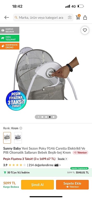 Elektronik sallanan beşik