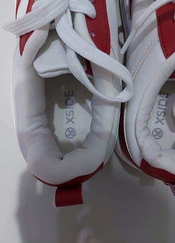 38 Beden kırmızı Renk XSIDE kırmızı retro casual sneaker