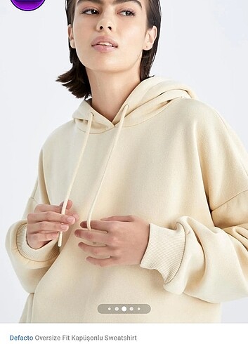 defacto bej sweatshirt