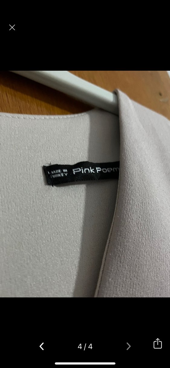 Bej Uzun Askısız Kadın Tulum - Görsel 3