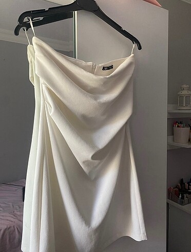 Zara Zara mini beyaz elbise