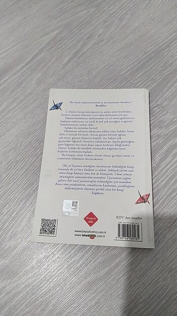  Sadako ve kâğıttan Bin Turna kuşu 