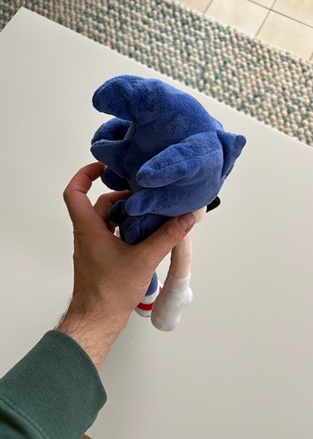 Mavi Renkli Peluş Sonic Figür - Görsel 2