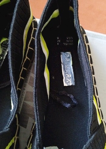 Renkli Çizgili Kadın Dolgu Topuk Espadril - Görsel 5