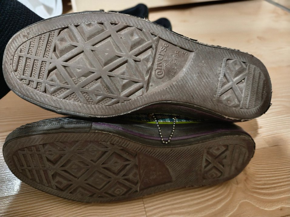 Renkli Kareli Kadın Converse - Görsel 2