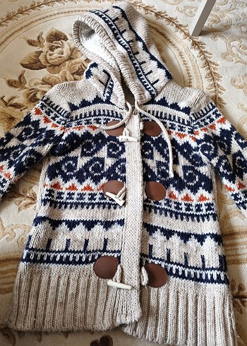 Bohem Desenli Örgü Hırka - Görsel 2