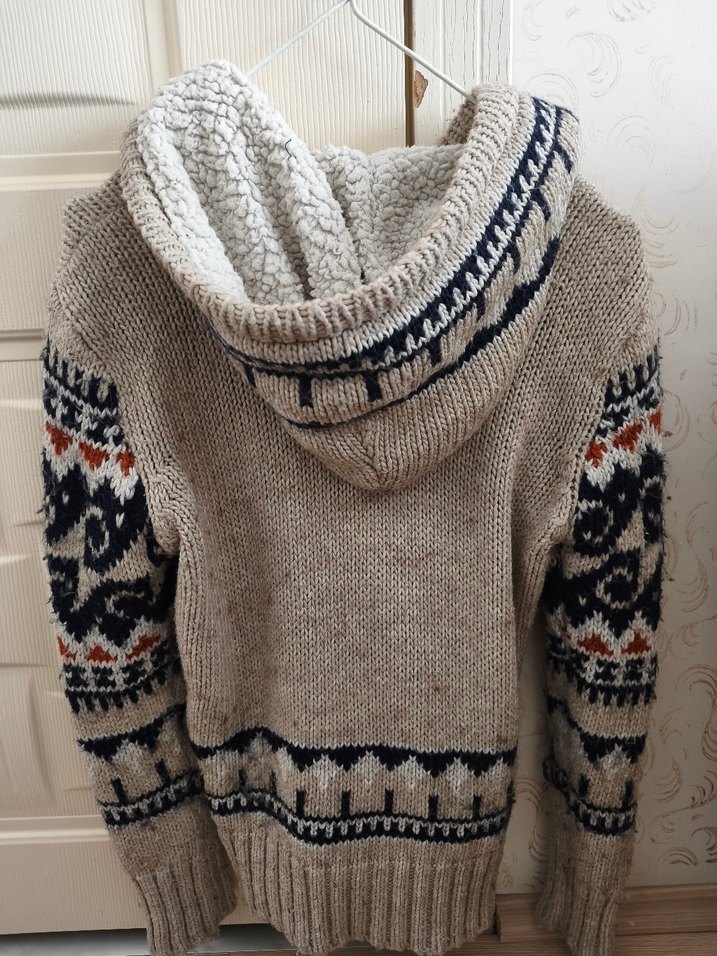 Bohem Desenli Örgü Hırka - Görsel 3