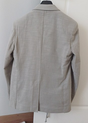 Bej Erkek Takım Elbise, Düğmeli, Modern Klasik - Görsel 6