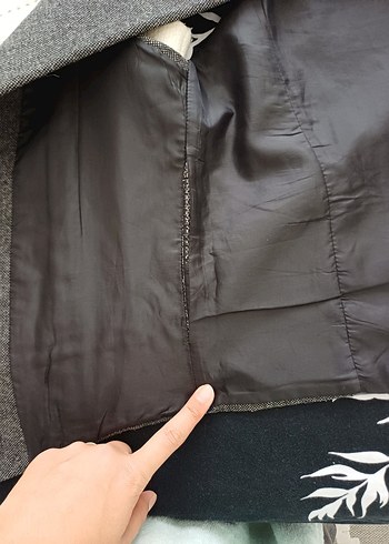 Düğmeli Klasik Gri ve Beyaz Yelek - Görsel 5