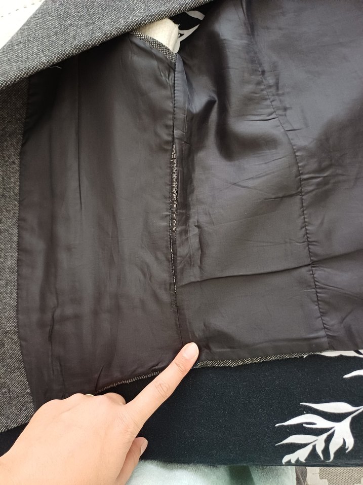 Düğmeli Klasik Gri ve Beyaz Yelek - Görsel 5