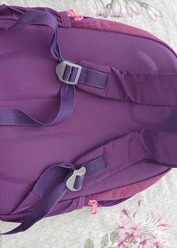 Renkli Kelebek Desenli Mor Çocuk Sırt Çantası - Görsel 3