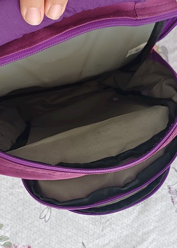 Renkli Kelebek Desenli Mor Çocuk Sırt Çantası - Görsel 5