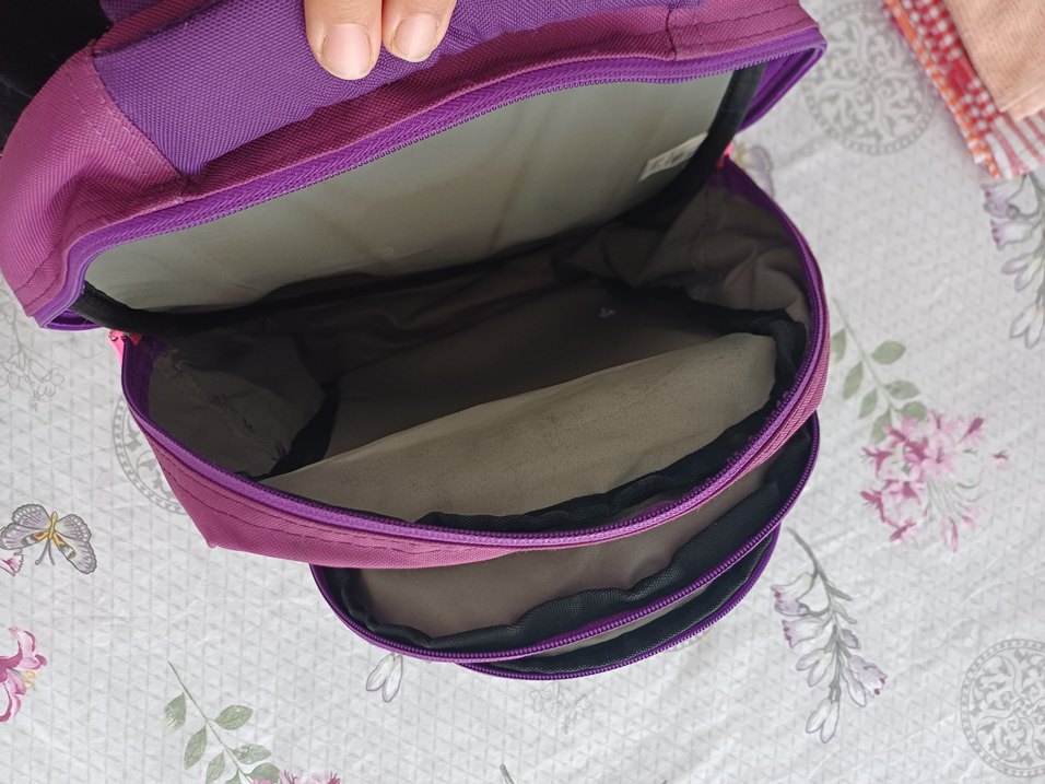 Renkli Kelebek Desenli Mor Çocuk Sırt Çantası - Görsel 5