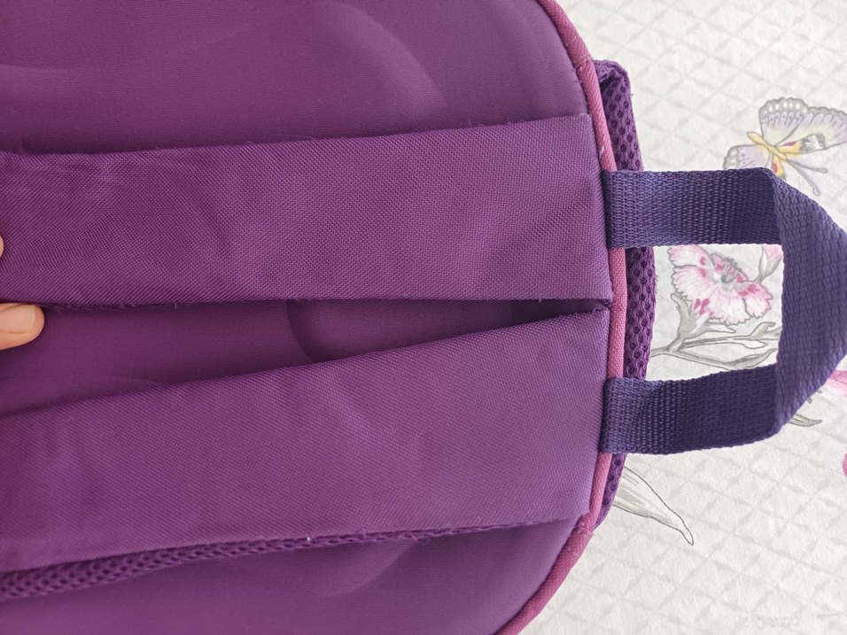 Renkli Kelebek Desenli Mor Çocuk Sırt Çantası - Görsel 4