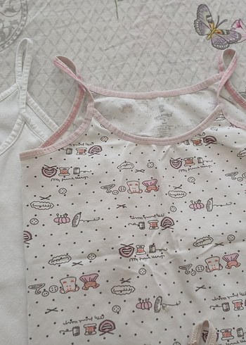 Çocuk İç Atletleri, Pastel Renkli, Düz ve Desenli - Görsel 3