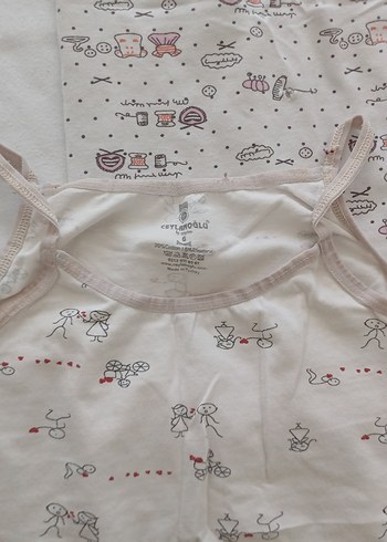 Çocuk İç Atletleri, Pastel Renkli, Düz ve Desenli - Görsel 2