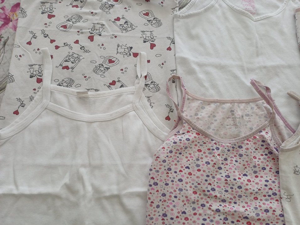 Çocuk İç Atletleri, Pastel Renkli, Düz ve Desenli - Görsel 5