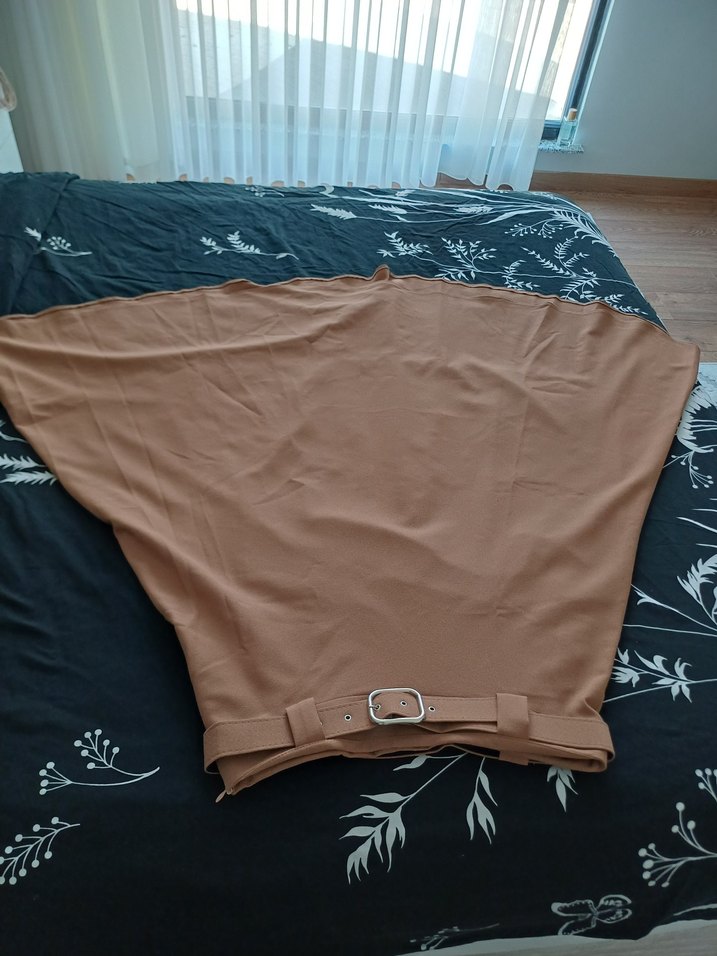 Bej Kadın Uzun Salaş Etek - Görsel 3